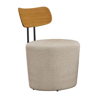 Poltrona Inter Decorativa com Pés Palito em Linho Confortável Bege Sallar Home