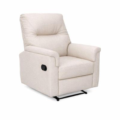 Poltrona Ravena Reclinável Courino com Apoio para os Braços Off White Sallar Home