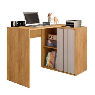 Mesa para Escritório Clyn Moderno sem Gavetas MDP 140CM Café Sallar Home