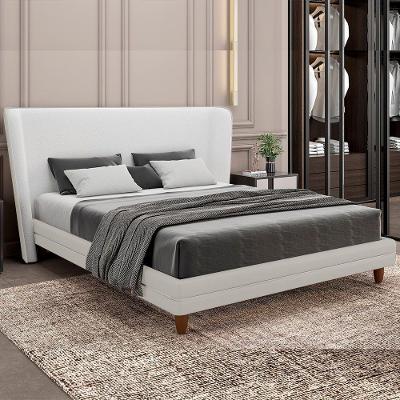 Cama Japonesa King Corea com Cabeceira Madeira Off White Sallar Home