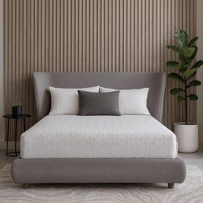 Cama Japonesa King Seo King com Cabeceira Madeira Cinza Sallar Home