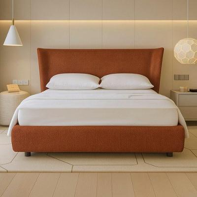 Cama Japonesa King Seo com Cabeceira Corea em Madeira Terracota Sallar Home
