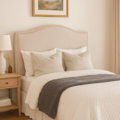 Cabeceira Estofada Diesis Queen 168cm Fixação no Box MDF Bouclé Off White Sallar Home