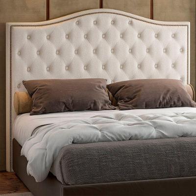 Cabeceira Diesis Queen MDF Estofada Boucle Off White Sallar Home