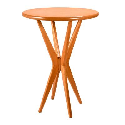 Bistrô Ivy 1 Lugar Quadrada MDF 60CM Amadeirado Natural Sallar Home