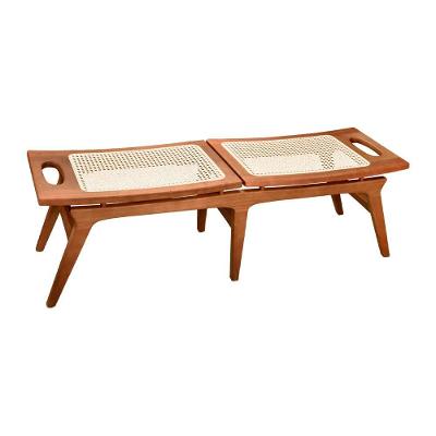 Banco Espaço Gourmet Lan 130cm Madeira Maciça Amadeirado Sallar Home