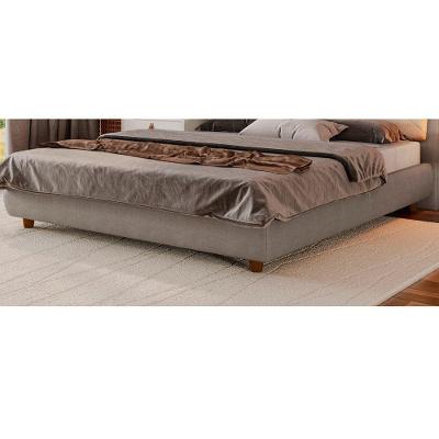Cama Japonesa Queen Seo com Estofamento Facto Madeira Cinza Sallar Home