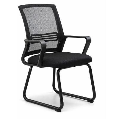 Cadeira de Escritório Artis Secretária Estofada Base Fixa com Encosto Mesh Preto Sallar Home