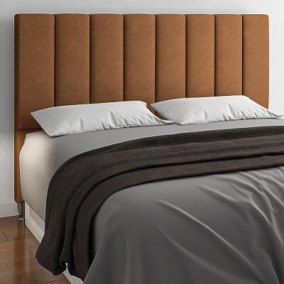 Cabeceira Cory King 195CM Fixação no Box Estrutura MDF Revestimento Courino Caramelo Sallar Home