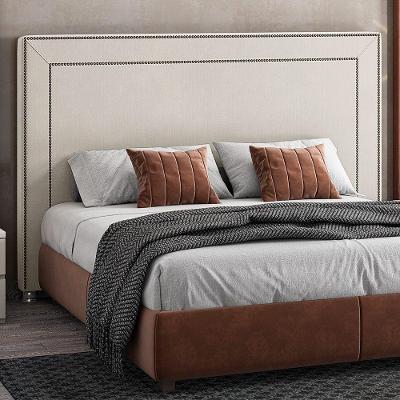 Cabeceira Line King 195cm no Box MDF-MDP Courino Bege SAL Movelaria
