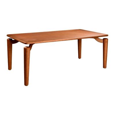 Mesa de Jantar Noby 8 Lugares Retangular MDF 270X135CM Castanho Claro