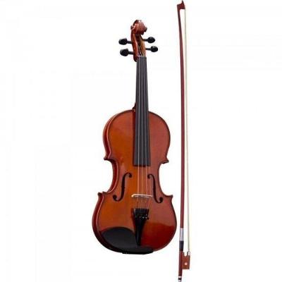 Violino VA-10 4-4 Natural para Estudo com Ótima Qualidade Sonora Marrom Harmonics