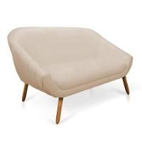 Kit 01 Namoradeira 02 Lugares E 02 Poltronas Giovana Corino Bege Castanho - 6