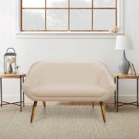 Kit 01 Namoradeira 02 Lugares E 02 Poltronas Giovana Corino Bege Castanho - 8