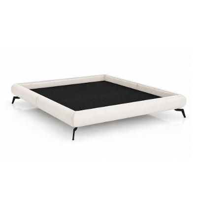 Cama Queen Japonesa Haru com Pés Alumínio Madeira Off White Sallar Home