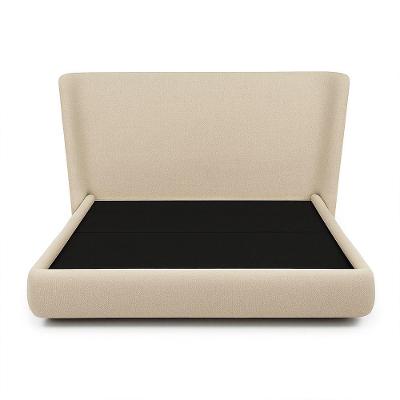 Cama Japonesa Casal Seo com Cabeceira Madeira Bege Sallar Home