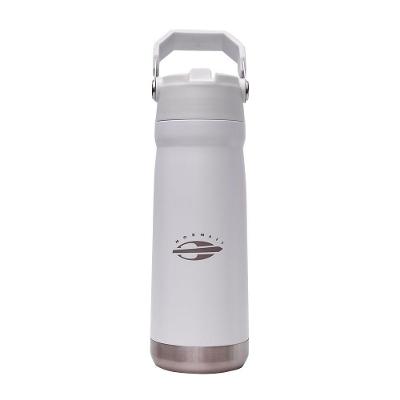 Garrafa Térmica MOR-2794 Mantém Temperatura 12h Aço Inox Revestido com Filtro Portátil Branco