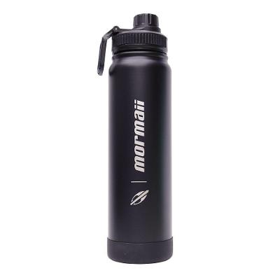 Garrafa Térmica Alta Duração Aço Inox 304 com Filtro Interno 1L Preto Mormaii