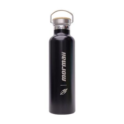 Garrafa Térmica MOR-2790 Mantém Temperatura Aço Inox 304 com Filtro Interno para Uso Diário Preto