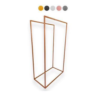 Arara de Chão Slyn 200 sem Porta sem Gavetas Aço Carbono 100CM Rosê Rosé Piscine