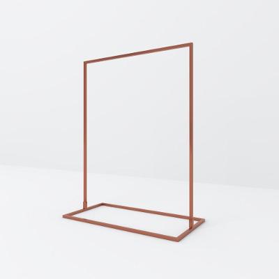 Arara Slyn 100 Baixa sem Porta sem Gavetas Aço Carbono 100cm Rosê Metalonpremium