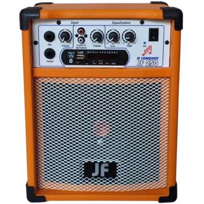 Caixa de Som Amplificada JF Tatuí JF 250 30W RMS 2 Canais Bluetooth USB SD Laranja