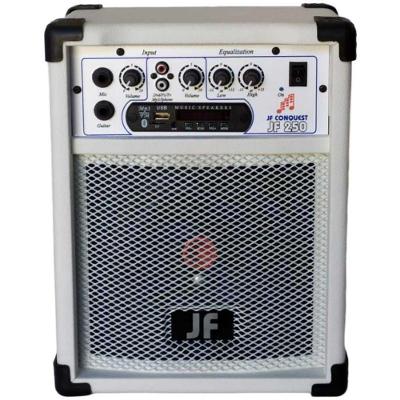 Caixa de Som Amplificada JF Tatuí JF 250 30W RMS 2 Canais com Bluetooth USB SD Card Branca