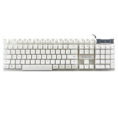 Teclado Gamer Evus TC-10W Candy 107 Teclas LED Rainbow Transparente