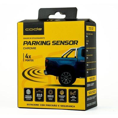 Sensor de Estacionamento Traseiro KC-E-6462 para Metal com IP67 e Aviso Sonoro Duel Code