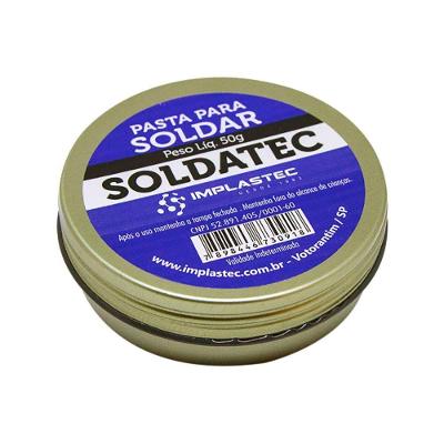 Pasta para Soldar Soldatec Fluxo Contínuo Elimina Solda Fria Ligação Firme Bivolt Implastec