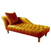 Divã Chesterfield Anna Recamier 160cm Via Encanto Veludo Cobre Lado Esquerdo - 1