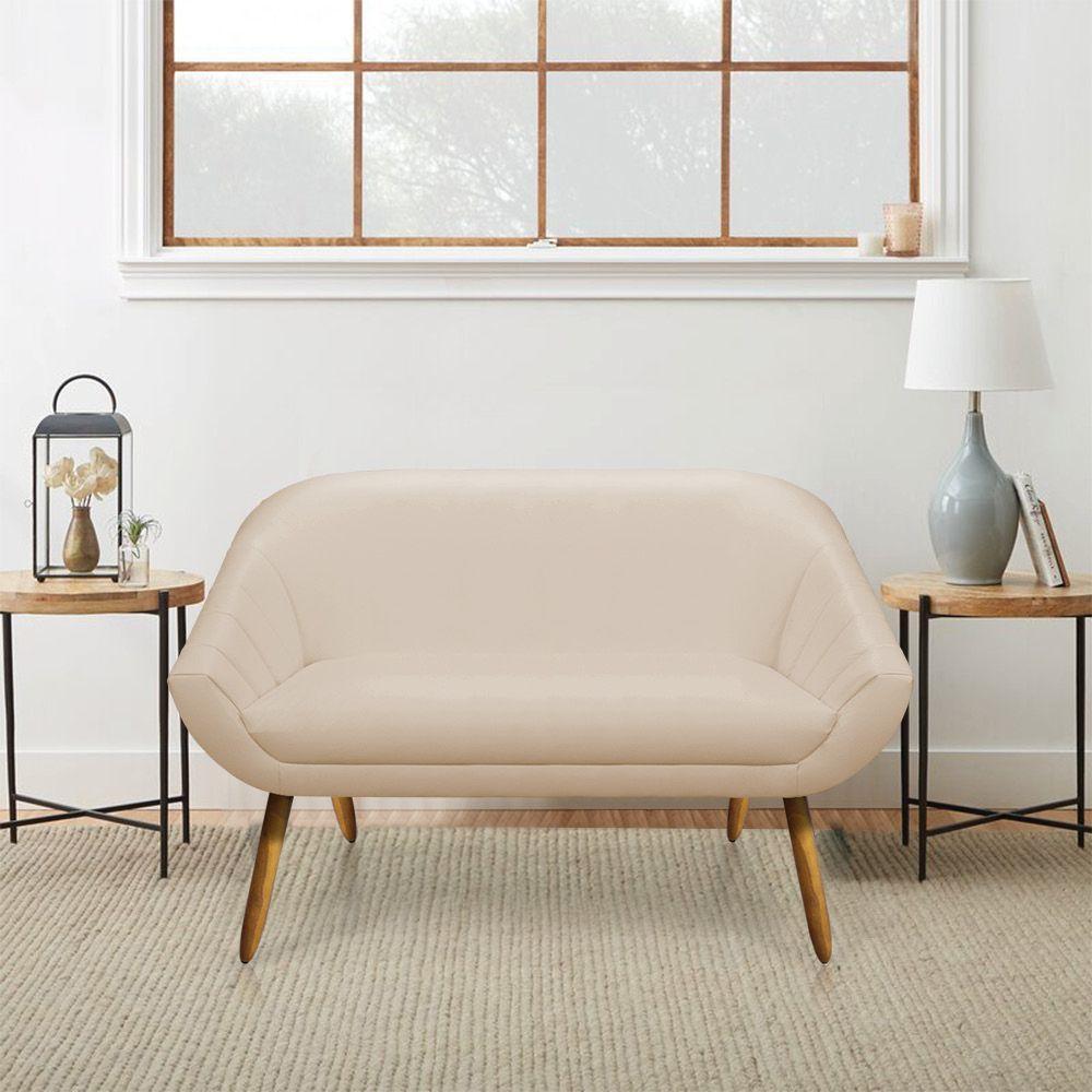 Kit 01 Namoradeira 02 Lugares E 01 Poltrona Giovana Corino Bege Castanho - 8