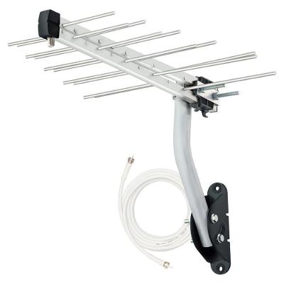 Antena Externa Aquário LU-20 Plus com 12dBi para TV HDTV UHF e 4K com Filtro 4G 10m Preto