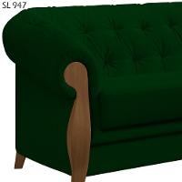Kit Sofa 244 Cm E Poltrona Decorativa Murano Veludo Sl 947 Moll Sl 947