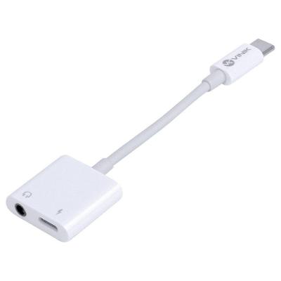 Adaptador de Áudio Vinik P2 3.5mm para USB Tipo C Som 7.1 Branco 1 un