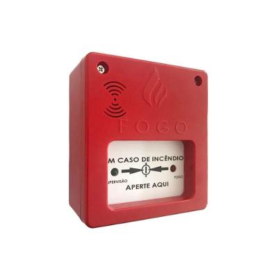 Acionador Manual com Sirene Segurimax com Alarme e Sinal para Central IP20 Branco
