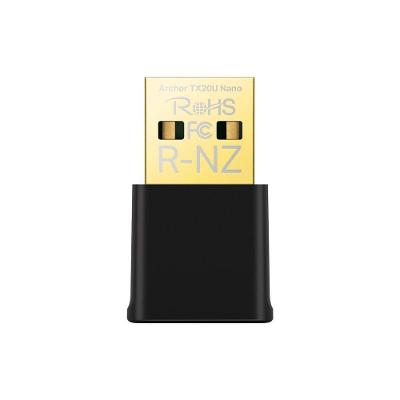 Adaptador Archer TX20U Nano AX1800 com Wi-Fi 6 Dual Band e Design Nano Preto TP-Link