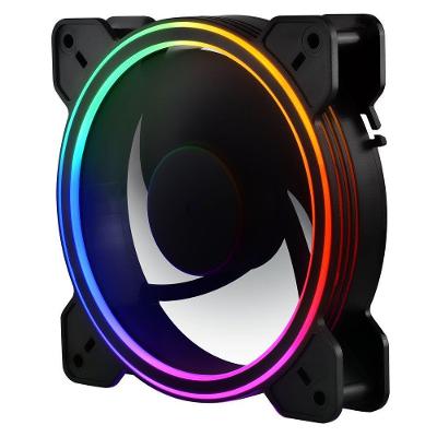 Cooler Fan F12FIX com LED de 5 Cores Fixas e Operação Silenciosa Inox Evus