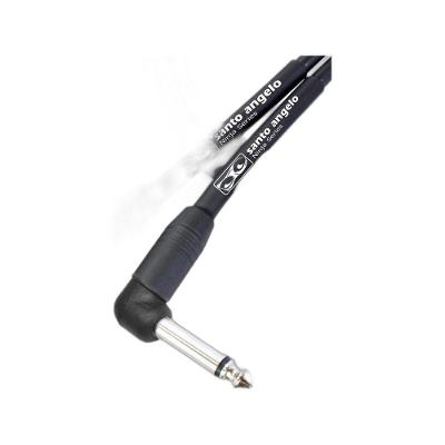 Cabo para Instrumento Musical Ninja l Cable P10-P10 90° 3,05m Preto Santo Angelo