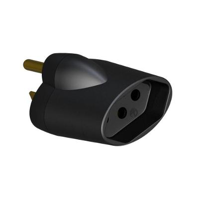 Adaptador para Tomada 64122 Conecta Plugue Novo em Tomada Antiga Bivolt 15A SMS
