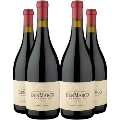 Kit 4 Garrafas Vinho Tinto Seco Argentina Susana Balbo Wines Benmarco Expresivo 750ML