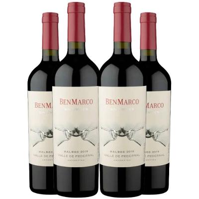 Kit Vinho Tinto Seco Argentina Susana Balbo Wines Benmarco Sin Limites Malbec 4x750ML