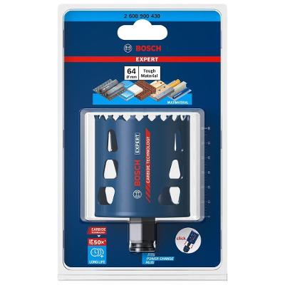 Serra Copo Expert Tough Material 64X60MM Corte em Múltiplos Materiais com Dentes de Carboneto Bosch