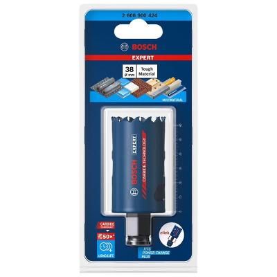 Serra Copo Expert Tough Material 38X60MM com Dentes de Carboneto para Madeira e Metal Bivolt Bosch
