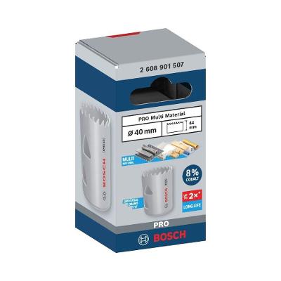 Serra Copo Pro Multi Material Cobalto 40MM com Resistência Térmica Prata Bosch