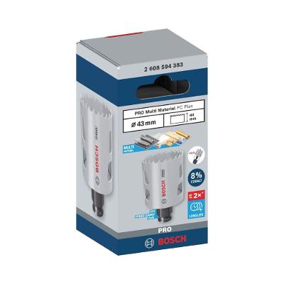 Serra Copo Pro Multi Material Power Change Plus 43MM com Sistema de Troca Rápida Prata Bosch