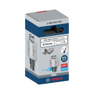 Serra Copo Pro Sheet Metal Power Change Plus 33MM com Tecnologia HSS Bimetal e 8% de Liga Bosch