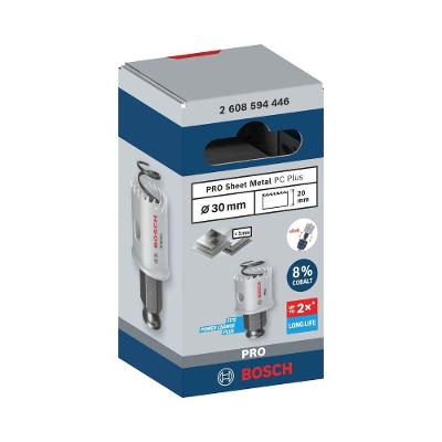 Serra Copo Pro Sheet Metal Power Change Plus 30mm com Troca Rápida e Dentes Vario Bivolt Bosch