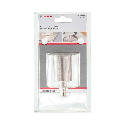 Serra Copo Diamantada Standard 35MM 1 3-8 para Cortes Precisos com Haste Acoplada Bivolt Bosch