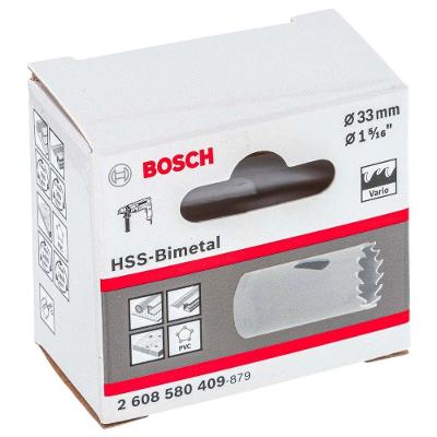 Serra Copo Eco 33MM com Dentes Vario para Cortes Precisos com Adaptador Standard Cor Inox Bosch